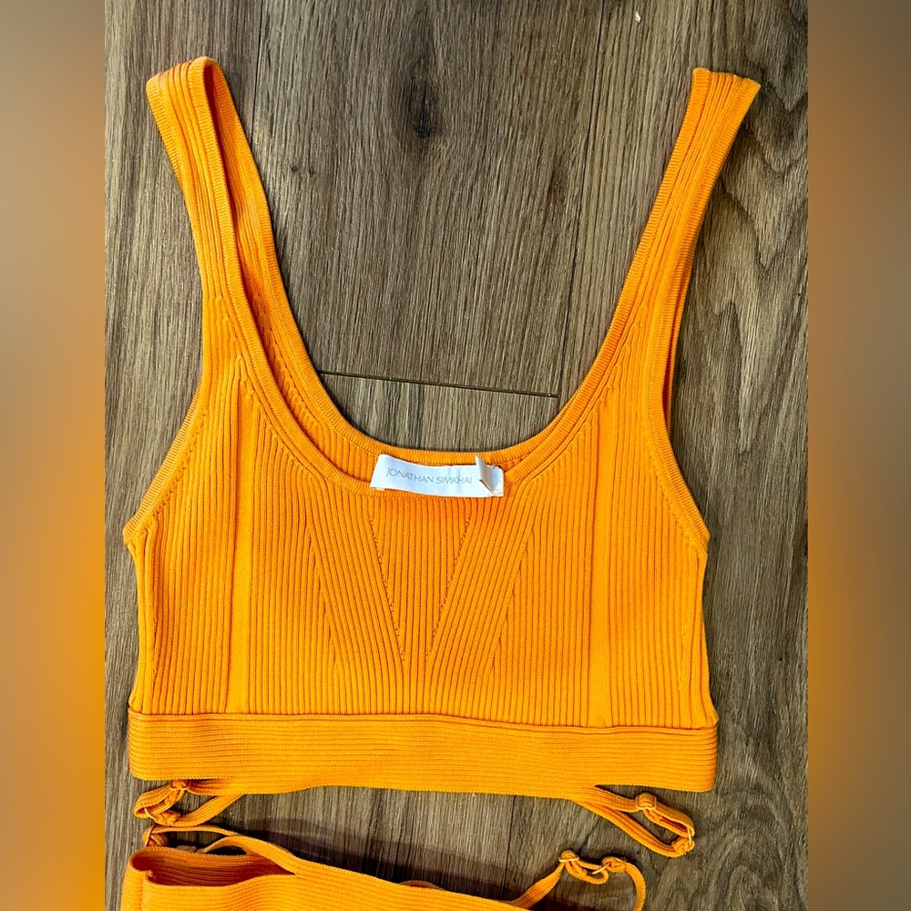 Jonathan Simkhai ribbed Mary Jane set